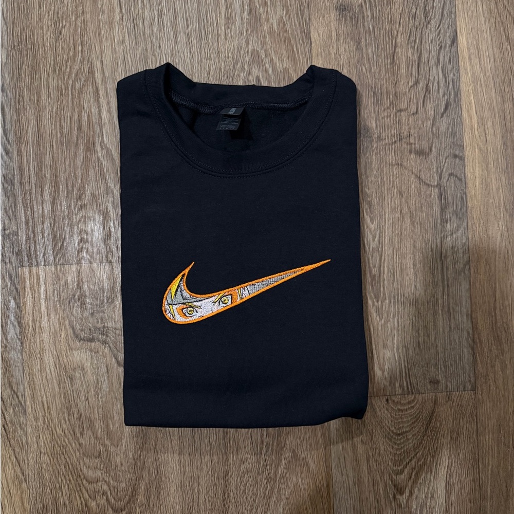 anime Naruto black sweatshirt embroidered